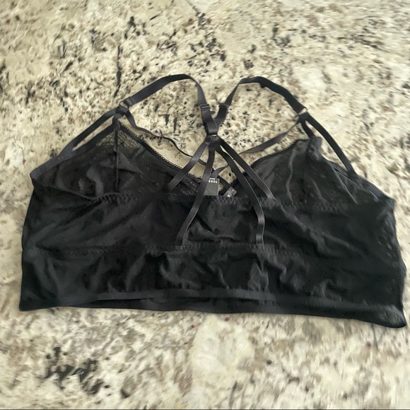 ❌SOLD Torrid Black Diamond Mesh Strappy Bralette 4X NWT 10463423 - Picture 5 of 13